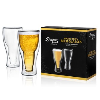 Upside Down Beer Glasses