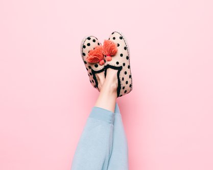 Polka Dot Slippers