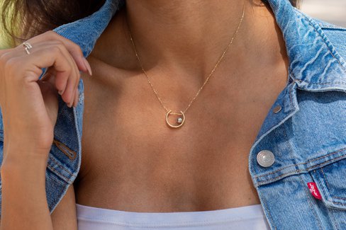 Henrietta Gold Sphere Necklace