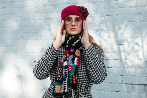 Woodstock Crochet Scarf