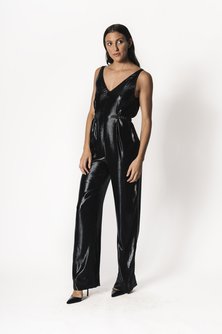Belted Silk Jumpsuit