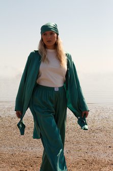 Washable Silk Elastic Pants