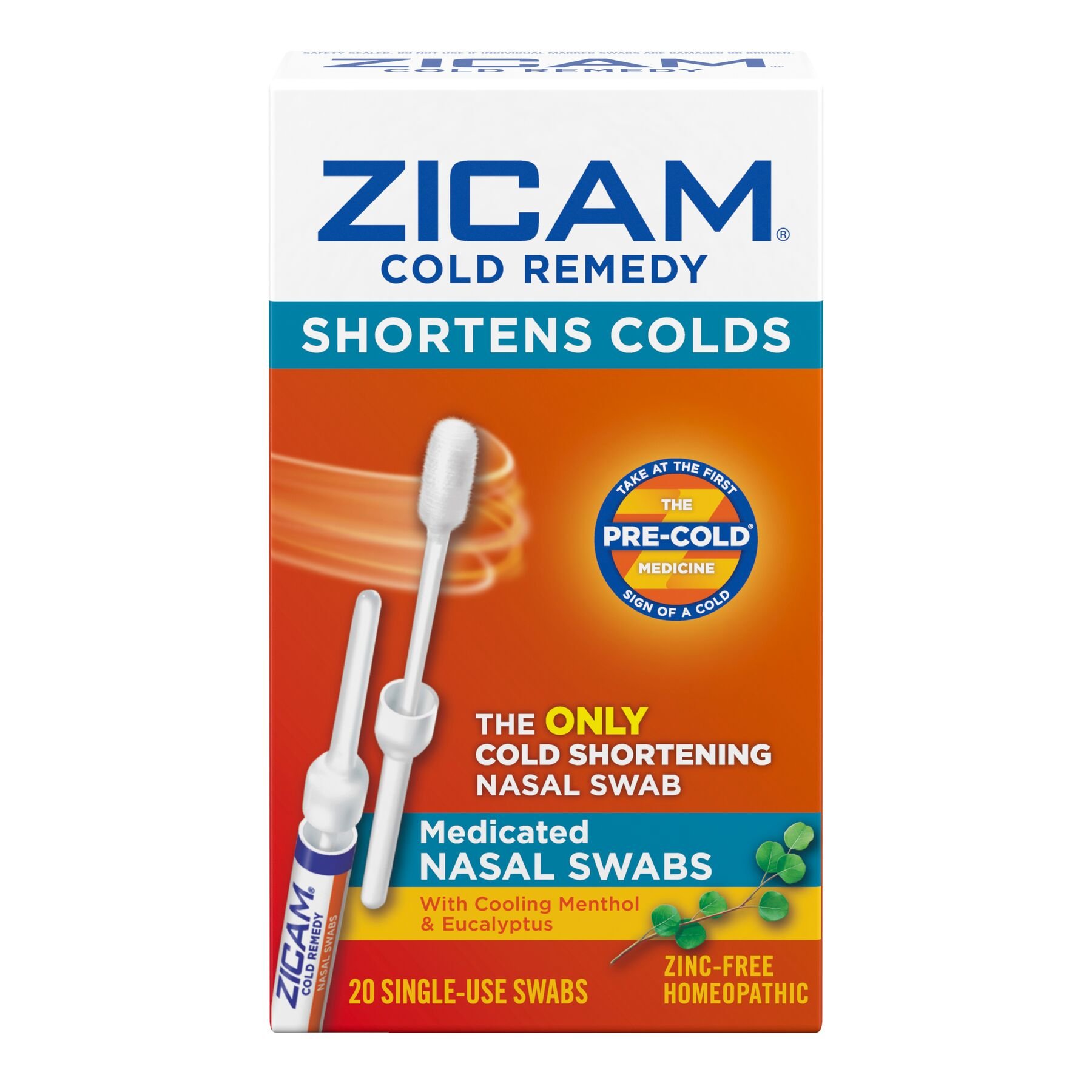 Zicam® Cold Remedy Nasal Swabs Press Coverage Ready Product Press Hook