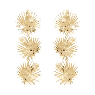 ELIN PALM EARRINGS GOLD