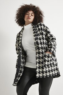 Redo Houndstooth Cardigan