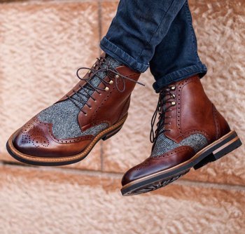 Henry Military Brogue Boots