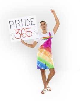 Rainbow Stripe Swovie Shorts