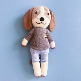Organic Knit Doll, Frank Dog