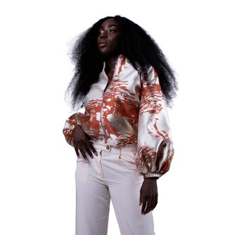 Gold Jaquard Jacket