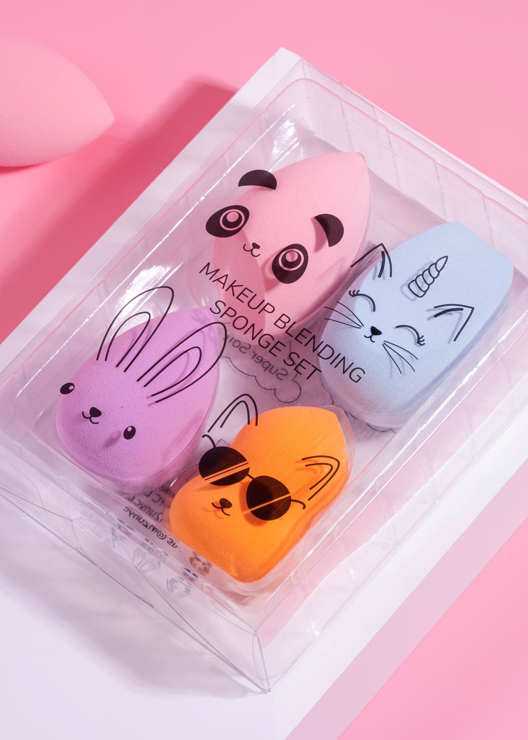 Makeup Blending Sponge Box Set Press Coverage Ready Product Press Hook