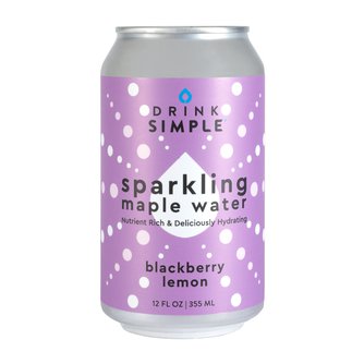 Blackberry Lemon Sparkling Maple Water