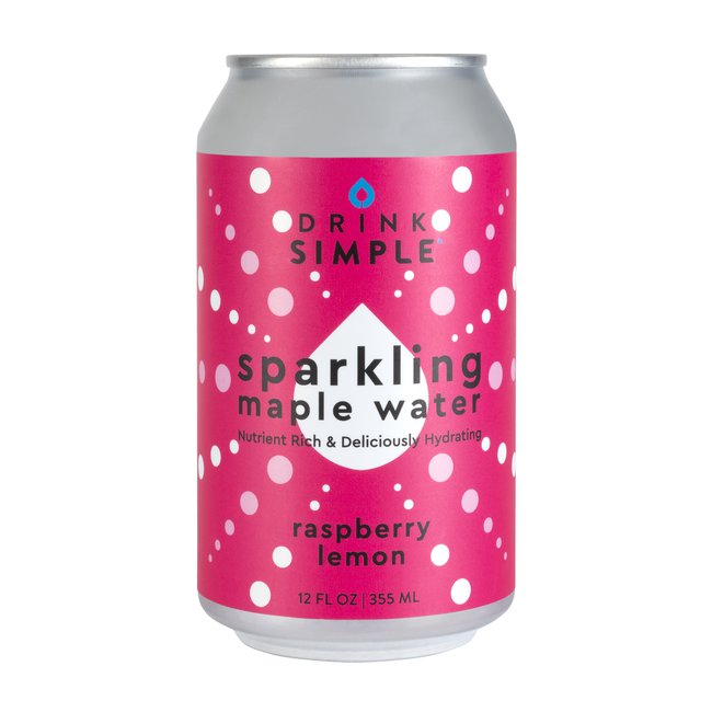 Raspberry Lemon Sparkling Maple Water