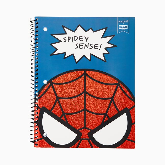 Yoobi x Marvel Avengers Spider-Man 1 Subject College Ruled Notebook