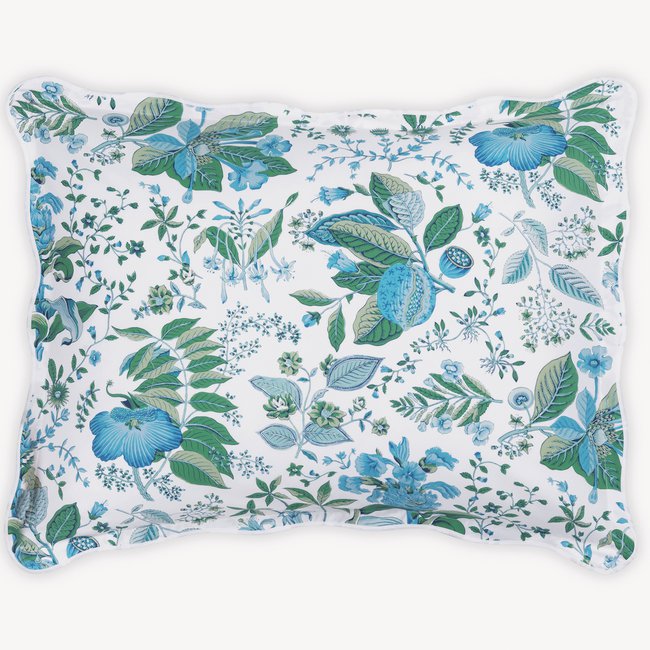 Matouk Schumacher Collection - Pomegranate Sham in Sea